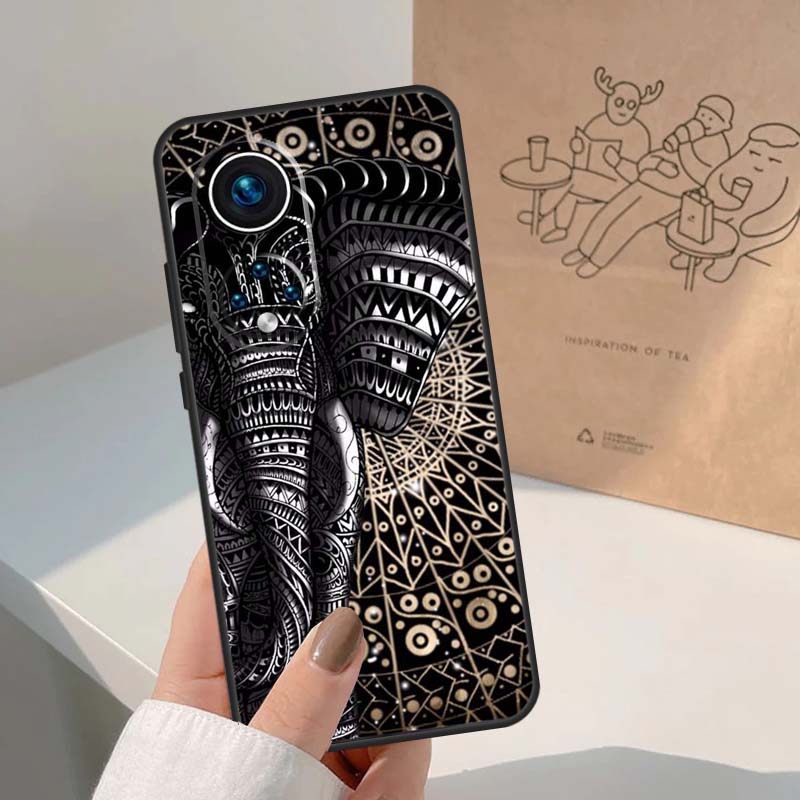 Слон Цветочный Племенной Для Honor Magic 8 Pro 5 6 7 Lite Чехол Для Honor Win RT 200 400 50 70 90 X8b X9a X9b X9c X9d