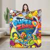 Игровое одеяло Super Zings Superthing Мягкое Теплое Новинка Плюшевое Постельное белье Пледы Для Дивана Кровати Кемпинга Фланелевое Покрывало Покрывало на кровать