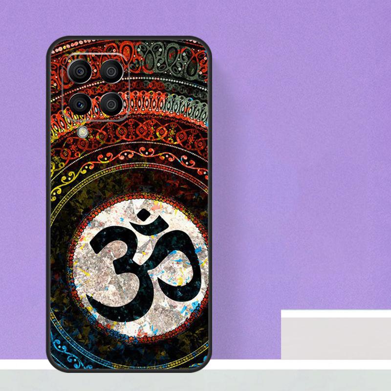 Аум Ом Символ Йоги Фитнес Зал Для Samsung Galaxy M15 M55 M13 M33 M53 M21 M31 M51 M30s M20 M14 M34 M54 M12 M32 M52 Чехол