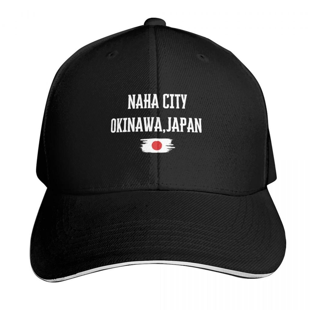 Naha City Okinawa Japan Design Japan Flag Design Karate Design Baseball Cap birthday sun caps Golf Women Unisexs