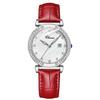 CHENXI 313 Stylish Custom Logo Lady Quartz Watch Stylish Leather Band Waterproof Analog Display Ultra Thin Casual Watch Set