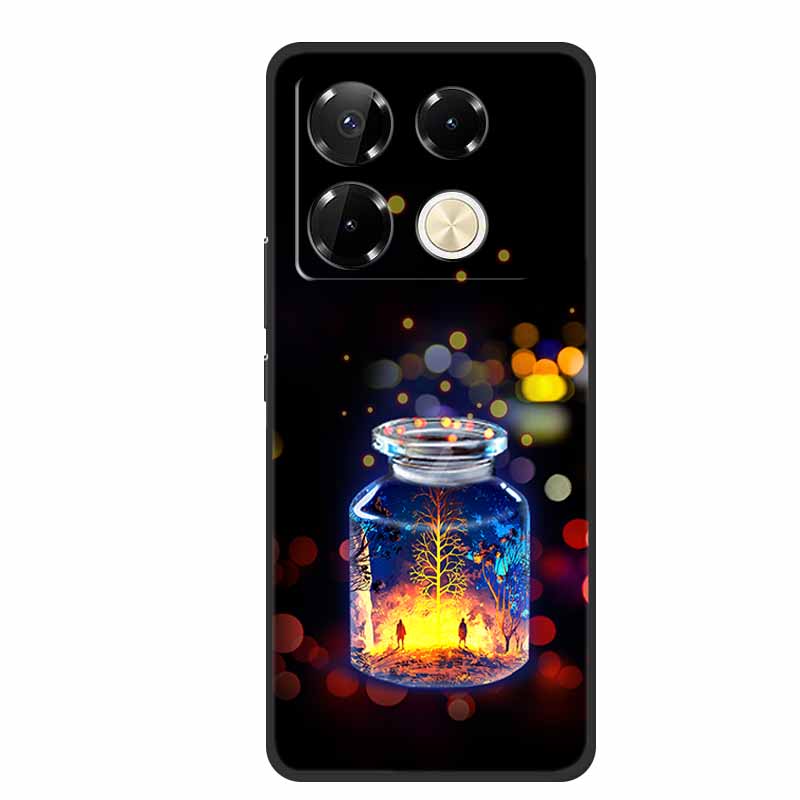 Чехол для Infinix Note 40 Pro 4G, мягкий силиконовый задний чехол из ТПУ для телефонов Infinix Note40 X6850 X6853, оригинальный цветной Capa