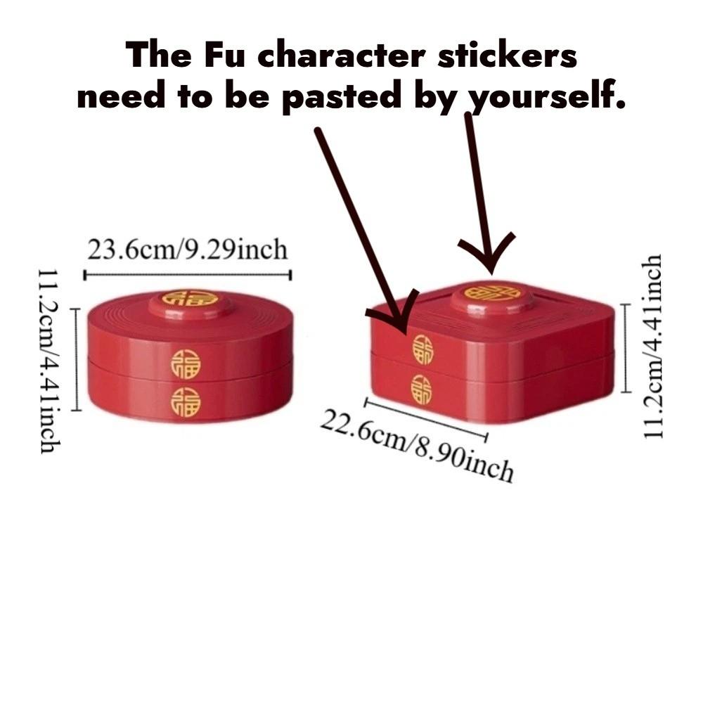 2 Layers Nut Serving Tray 8-Compartment Biscuit Fruit Plate Multi-functional Candy Box  Party