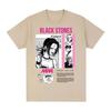 Аниме Нана Осаки Графика Black Stones Хлопок Y2k Футболка женская Мужская Летняя дышащая Японская Манга унисекс Короткий рукав