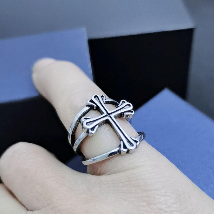 Men's Vintage Cross Antique Ring