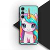 Чехол для телефона для Samsung Galaxy S22 S21 S20 FE Ultra Plus A07 A17 A15 A16 A25 A57 A37 Корпус Мягкий чехол Обои с единорогом и лошадью