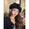 Hat Female Bow Niche Crowd Beret Temperament Show Face Small Painter Hat Tide