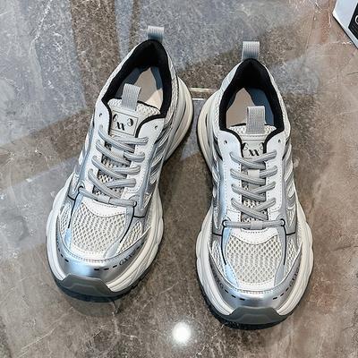 Женские весенние новые ретро универсальные туфли на платформе, увеличивающие рост, повседневная спортивная обувь