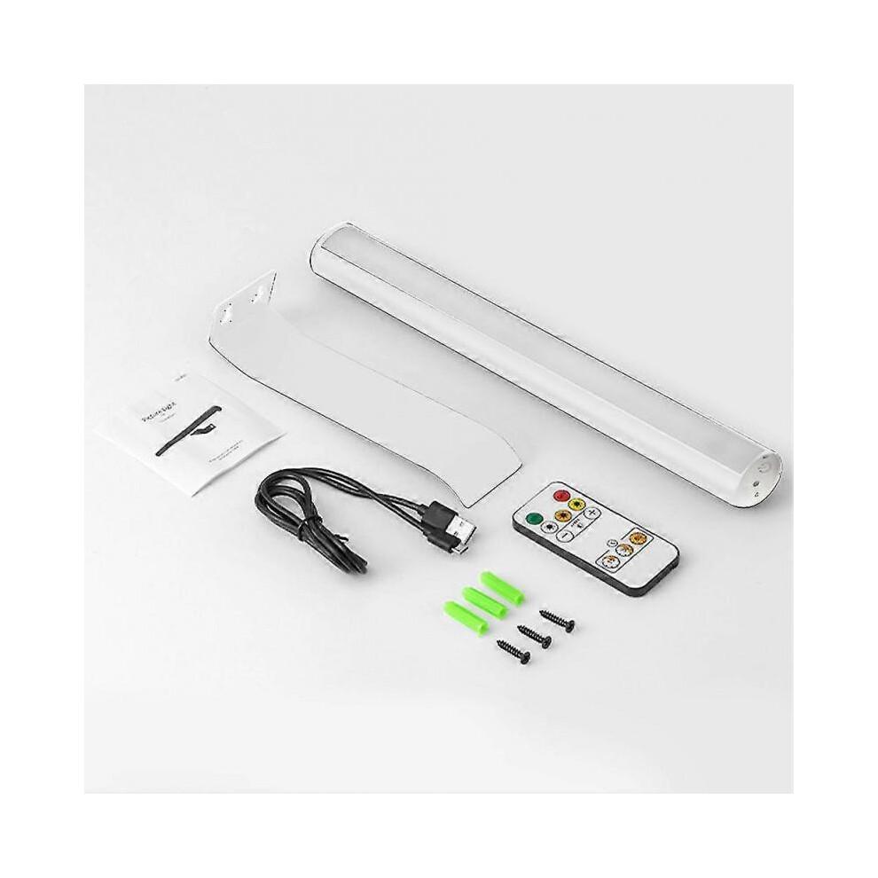 (White 2000mAh) Picture Light With Remote Battery Operated For Painting Photo Wall Lamp Portrait
