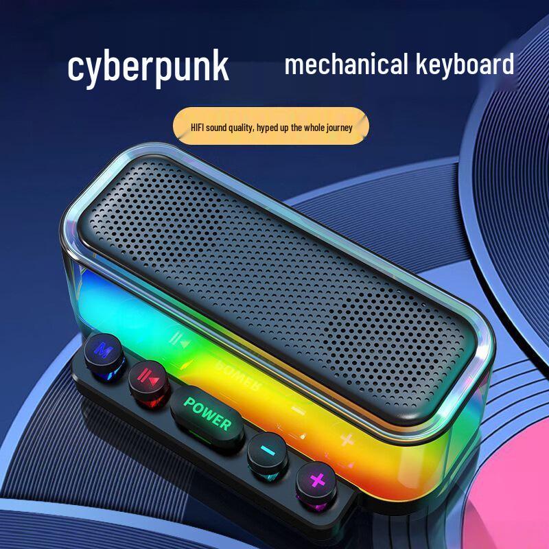 Z6 RGB Punk Bluetooth Игровые колонки: Высококачественный звук с сабвуфером и атмосферной подсветкой для рабочего стола