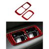 Door Lift Control Stickers For Porsche Cayenne 2003 2004 2005 2006 2007 2008 2009 2010 Carbon Fiber Car Interior Accessories