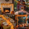 Теплый свет 3D тыква кленовые листья гирлянда декоративная лампа на батарейках дом День Благодарения осень в помещении фестиваль праздник декор
