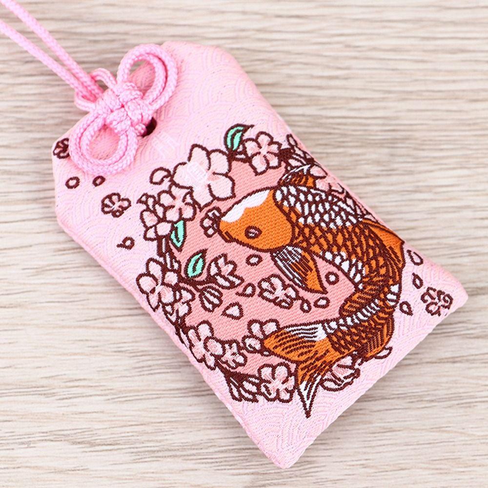 Amulet New Year's Blessing Carp Women Key Chain Lucky Amulet Pray Pendant Embroidered Sachet