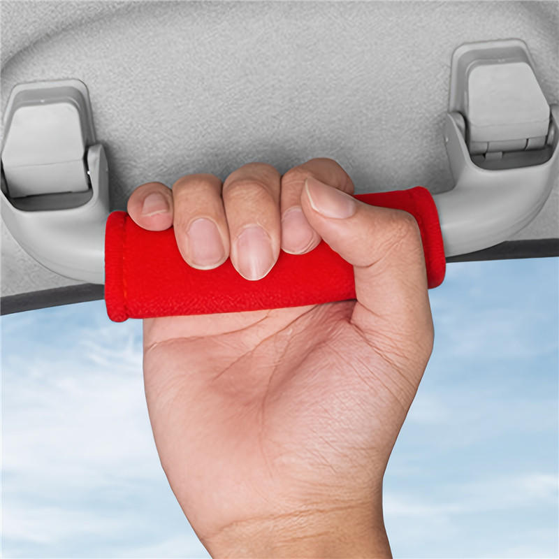 Car Roof Armrest Pull Cover Anti Wear Handbrake Non-slip Covers Automobile Safety Belt Shoulder Protector Car Door Inner Handle Protective Cover
