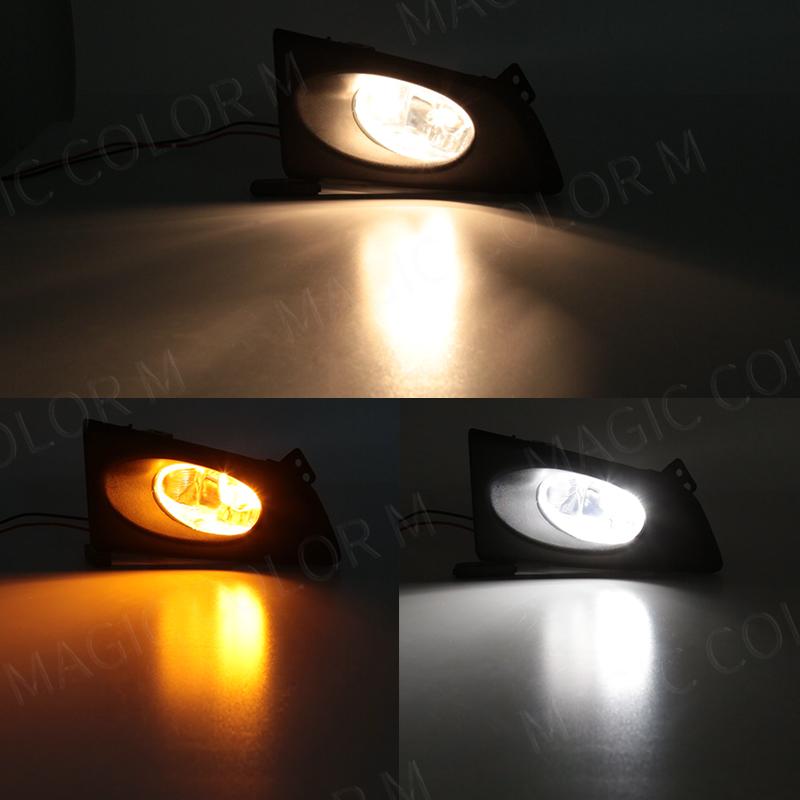 For Honda Fit Jazz G Type 2008 2009 2010 Fog Lamp Headlight Car Front Bumper Fog Light Assembly With LHD/RHD Wires Switch 2Pcs