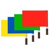 Competition Specific Soccer Referee Flag Stainless Steel Signal Flags High Quality Linesman Flags