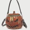 2024 Trendy Halloween 3D Pumpkin Head Shoulder Bag for Women