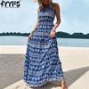 YYFS Women's Fashion Summer Spring Sleeveless Square Collar High Waist Casual Dresses