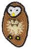 Набор бисера MIYUKI, Набор для вышивки бисером для броши, Спящая сова BFK-580
