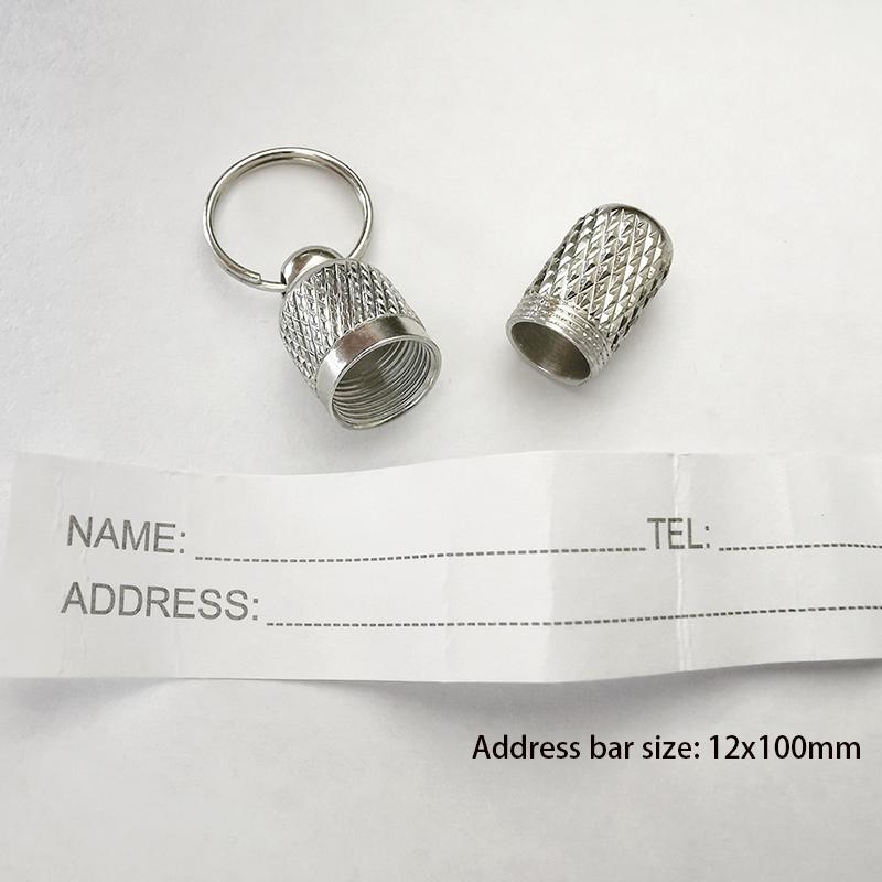 Трубка для хранения собак и кошек, анти-потерянная этикетка с адресом, имя домашнего животного, адресные идентификационные бирки, мини-металлический ошейник, ожерелье-трубка, подвески, ошейники питбуля