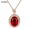 Женское ожерелье Lindon, кулон с цирконом, модный подарок