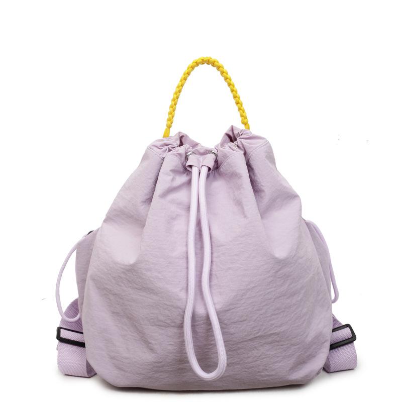 Простая наплечная сумка женская осенняя новая модная большой вместимости сумка-мессенджер на шнурке тканевая сумка рюкзак