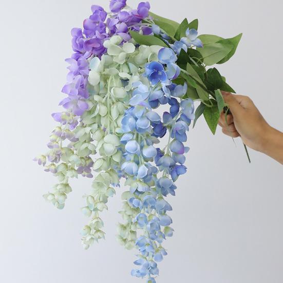 Искусственные подвесные цветы, реалистичные поддельные цветы, лозы, устойчивые к погодным условиям, искусственные цветы для подвесной корзины, арки, внутреннего и наружного украшения