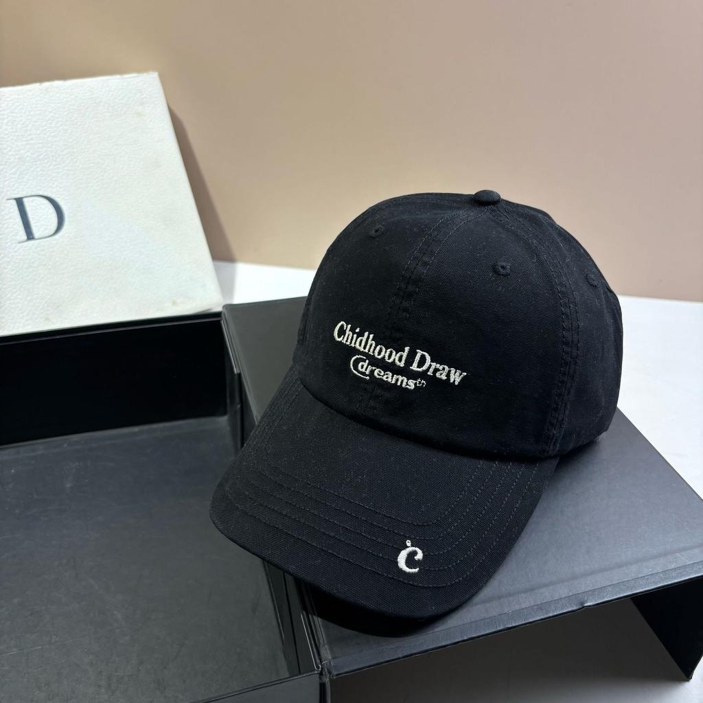 Embroidery Alphabet Baseball Cap Spring Summer Outdoor Leisure Shade Cap Trendy Versatile Sports Tennis Cap Women