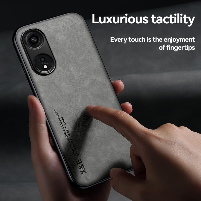 Магнитный замшевый кожаный чехол в стиле ретро для OPPO Reno 8T Reno8 T Reno8T 4G, противоударный матовый силиконовый мягкий чехол