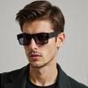 Polarized 2pcs Sets Fashion Square Brand Sunglasses Men Women Classical Black Driving Fishing Sun Glasses UV400 Eyewear