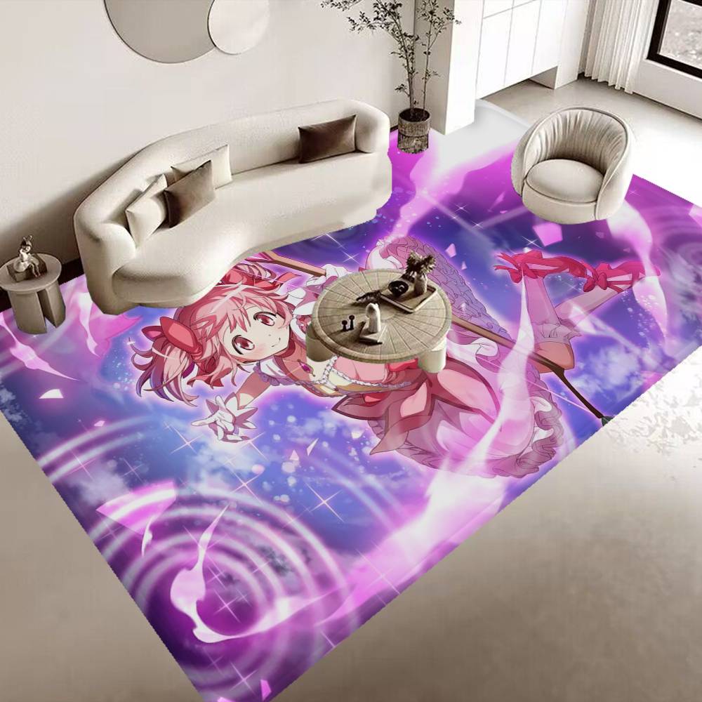 Anime Puella Magi Madoka Magica Door Mat Cheaper Anti-slip Modern Living Room Balcony Printed Bedside Mats