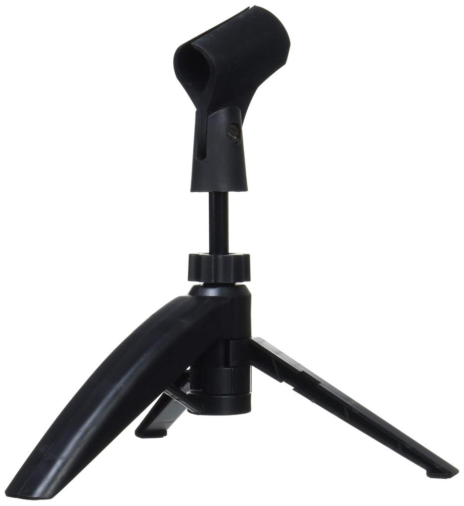 Dicon Audio MS-086 Mini Microphone Stand Foldable Tabletop Microphone Stand Black