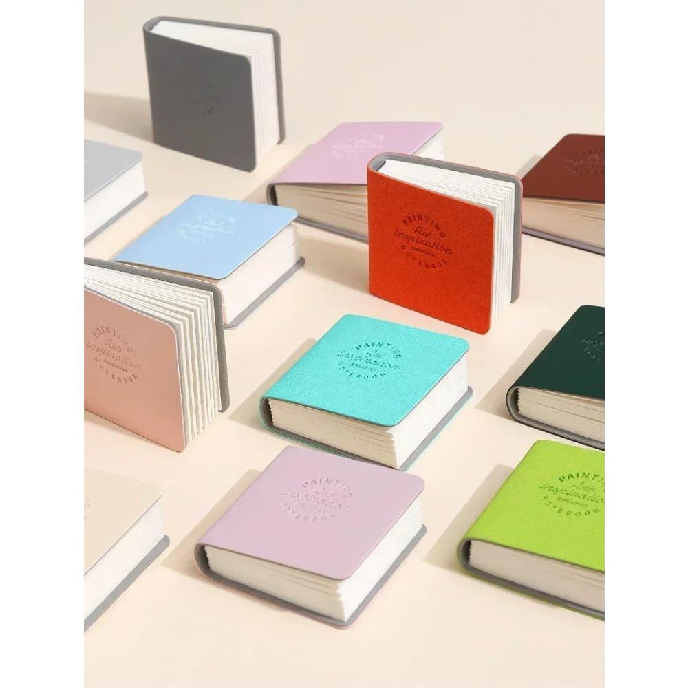 Набор квадратных акварельных скетчбуков 3 шт. Мини-книга для рисования Плотная бумага для живописи Эскизы Работа Релаксация Художественные принадлежности