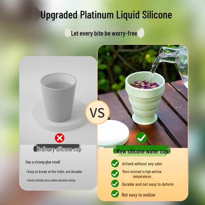 **"Эксклюзивная складная дорожная кружка: Портативный, Складной, Идеальный для Кемпинга и Использования на Открытом Воздухе"**