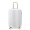 New Technology 2nd Generation Suitcase Carry Case Zipper Frame TSA Lock Lightweight Cute S Size [GGQAAA] Carry-on (White)