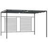 vidaXL Pavillon mit Ausziehbarem Dach 4x3x2,3 m Anthrazit 180 g/m²