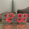 Luxury 3D LED Digital Wall & Desktop Clock - Luminous Alarm for Living Room