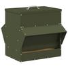 Chicken Feeder Olive Green 40.5 x 45 x 41 cm Cold Rolled Steel