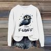 Women's Fashion Casual Long Sleeve Loose Printed Sweatshirt