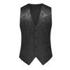 Men Print Suit Vest Korean Style Slim Fit Waistcoat Spring Autumn Men Thin Casual Sleeveless Gilet