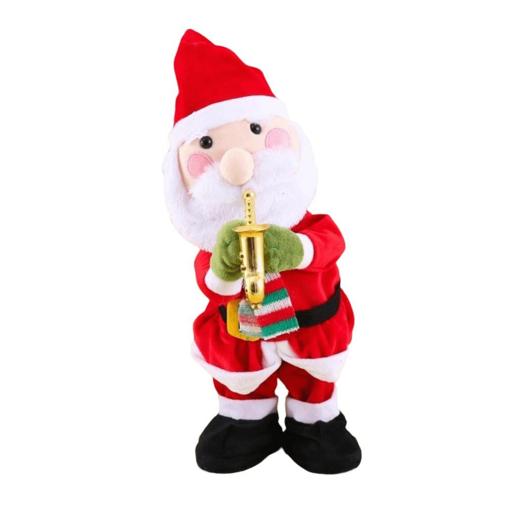 Снеговик Лось 35см Размер Электрическая Танцующая Рождественская Елка Качающаяся Светящаяся Рождественская Поющая Забавные Подарки