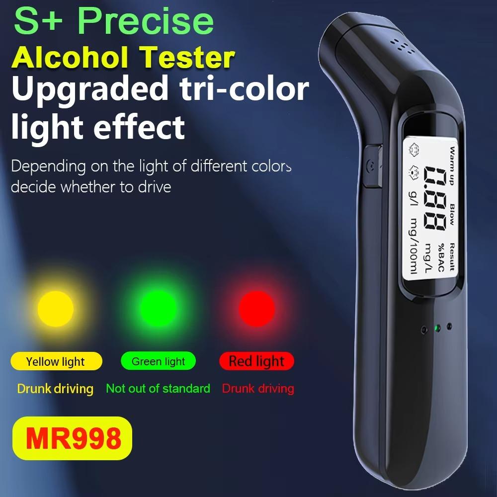 Portable Non-Contact Alcohol Tester with LED Display Alcoholmeter Alcohol Detector Breathalyzer Vehicle Diagnostic Tool Drunk Driving Prevent