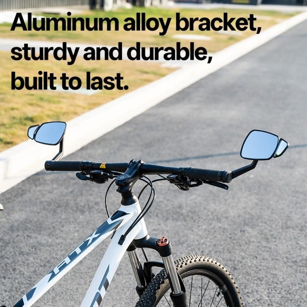 Glass ,Acrylic Bike Mirror ABS Frame Bicycle Rear View Mirror  15 To 22mm Handlebars