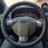 Черный кожаный чехол на руль автомобиля с ручной вышивкой для Ford Focus 2 2005 2006 2007 2008 2009 2010