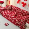 Новый китайский стиль, большая красная свадебная церемония, чехол для дивана для свадебной комнаты, тканевый чехол для четырех сезонов, универсальные чехлы для дивана «все включено»