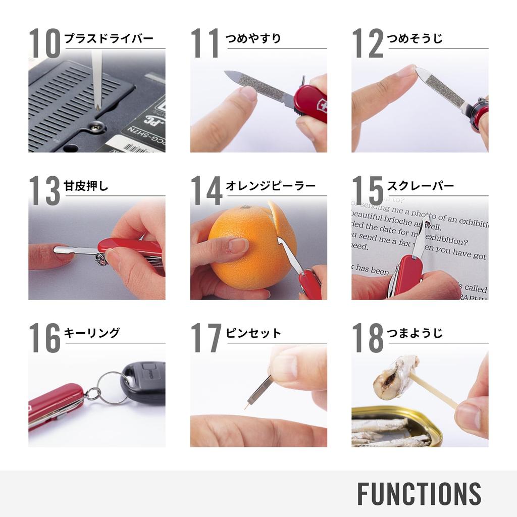 VICTORINOX Mini Champ Red Swiss Army Knife Многофункциональный нож Апельсиновый нож Пресс для кутикулы Швейцарский мультитул с 18 функциями Компактный Disaster