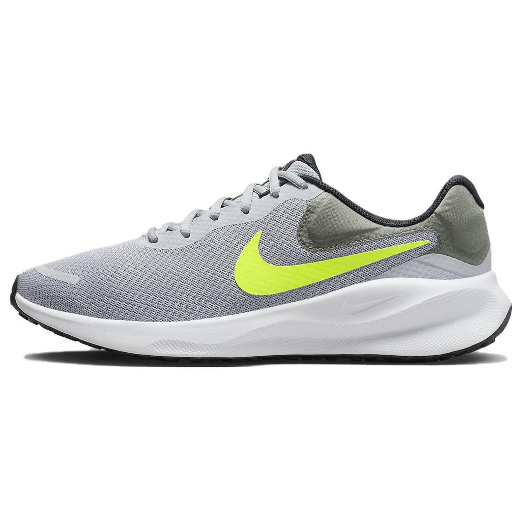 New Nike Revolution 7 Wolf Grey Smoke Grey Black Volt FB2207-002