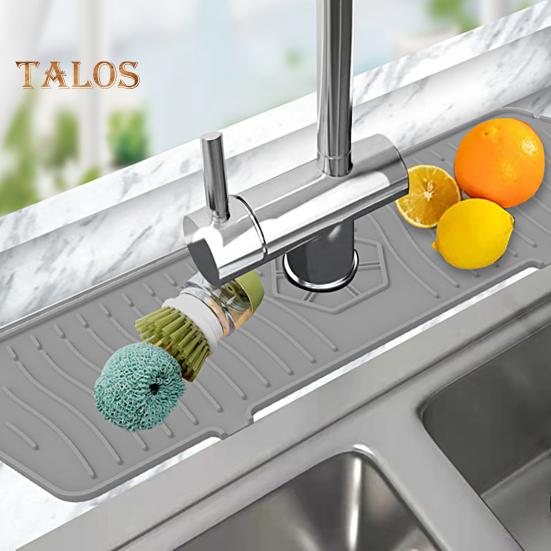 Коврик для смесителя для раковины Многоцелевой износостойкий силикон Отличная столешница для раковины Брызговик для крана Защита от капель для общежития