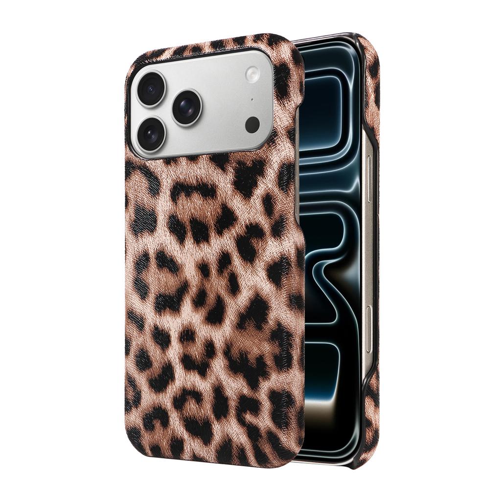 Чехол из ПУ-кожи для IPhone 17E 16 15 14 13 12 11Pro Max Plus Mini Air, ударопрочный и устойчивый к царапинам, модный, с леопардовым принтом