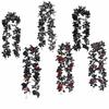 Environmental PPC Artificial Flowers Black Rose Leaves Halloween Rose Leaf Vines Home Furnishing